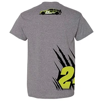 Men's Hendrick Motorsports Team Collection  Heather Charcoal William Byron Raptor T-Shirt