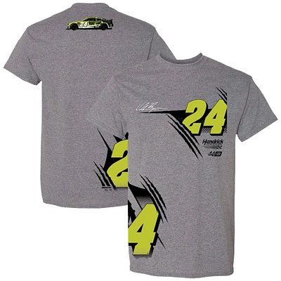 T-shirt pour hommes Hendrick Motorsports Team Collection Heather Charcoal William Byron Raptor