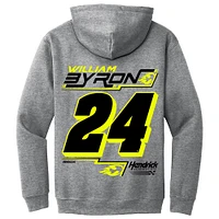 Men's Hendrick Motorsports Team Collection Heather Gray William Byron Extreme Pullover Hoodie