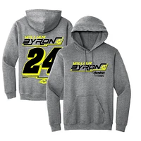 Men's Hendrick Motorsports Team Collection Heather Gray William Byron Extreme Pullover Hoodie