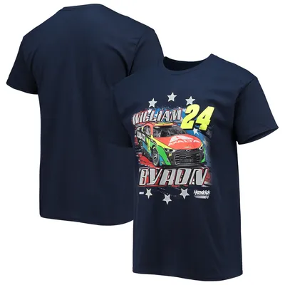 William Byron Hendrick Motorsports Team Collection Stars & Stripes T-Shirt - Navy