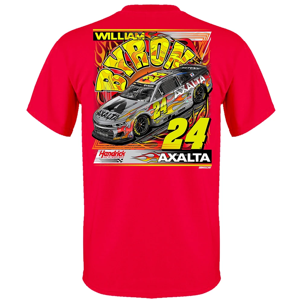 Men's Hendrick Motorsports Team Collection Red William Byron Axalta Darlington Throwback Car T-Shirt