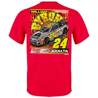 Men's Hendrick Motorsports Team Collection Red William Byron Axalta Darlington Throwback Car T-Shirt