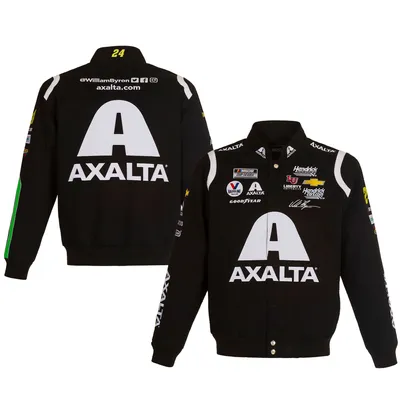 William Byron JH Design Axalta Twill Driver Uniform Full-Snap Jacket - Black