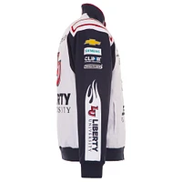 Veste d'uniforme en sergé blanc à boutons-pression pour homme de l'université William Byron Liberty JH Design