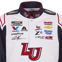 Veste d'uniforme en sergé blanc à boutons-pression pour homme de l'université William Byron Liberty JH Design