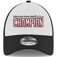 Men's New Era  Black/White William Byron 2024 Daytona 500 Champion 9FORTY Snapback Hat