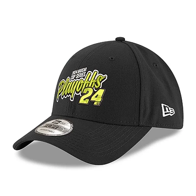 Casquette ajustable 9FORTY pour homme New Era noire William Byron 2024 NASCAR Chase For The Cup Playoffs