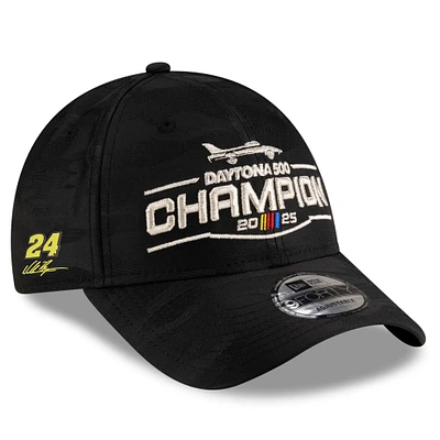 Casquette ajustable 9FORTY William Byron 2025 Daytona 500 pour homme New Era noire