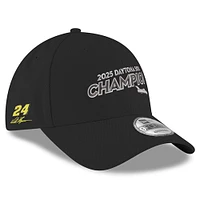 Men's New Era  Black William Byron 2025 Daytona 500 Champion 9FORTY Adjustable Hat