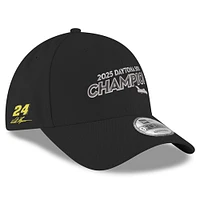 Men's New Era  Black William Byron 2025 Daytona 500 Champion 9FORTY Adjustable Hat