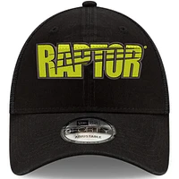 Men's New Era Black William Byron Raptor 9FORTY A-Frame Trucker Snapback Adjustable Hat