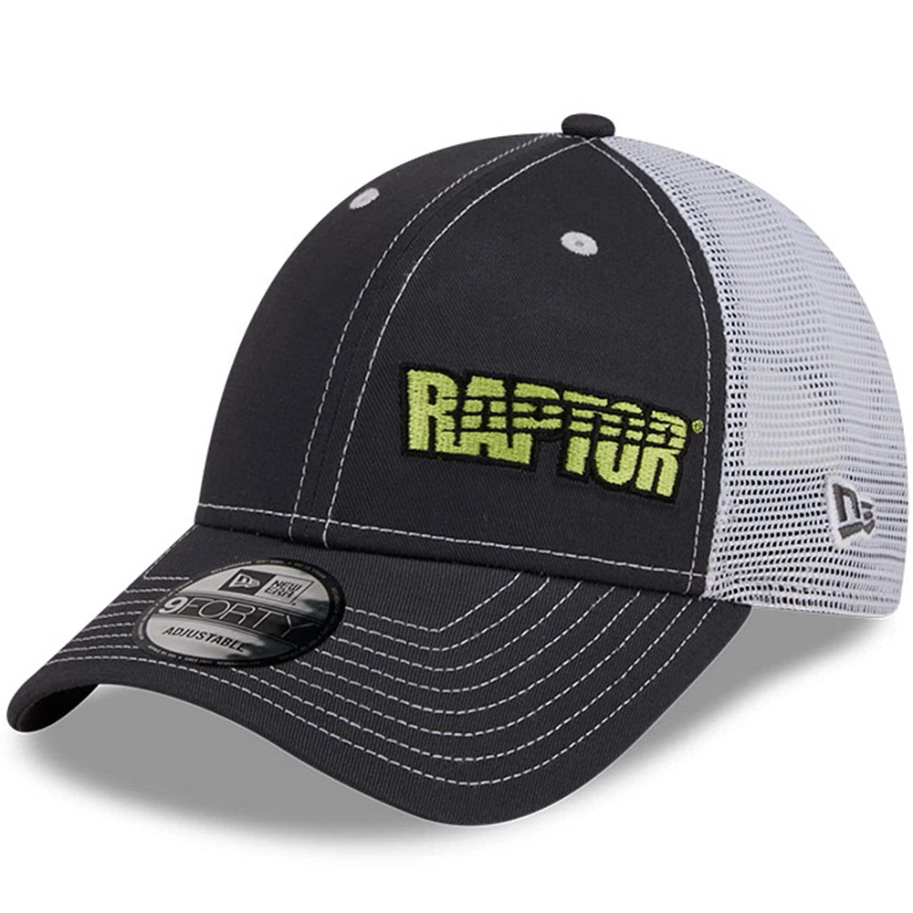 Men's New Era  Graphite/White William Byron Raptor 9FORTY Trucker Adjustable Hat