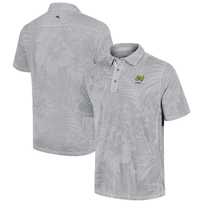 Polo Tommy Bahama gris William Byron Santiago Paradise pour hommes