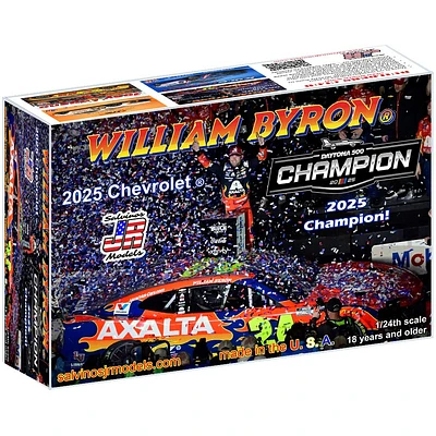 Salvinos JR Models William Byron 2025 Daytona 500 Champion #24 Axalta 1:24 Chevrolet Camaro ZL1 Model Car Kit