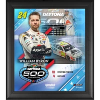 William Byron 2024 Daytona 500 Champion Framed 15" x 17" Collage