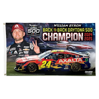 WinCraft William Byron 2025 Daytona 500 Champion 3' x 5' Singler-Sided Deluxe Flag