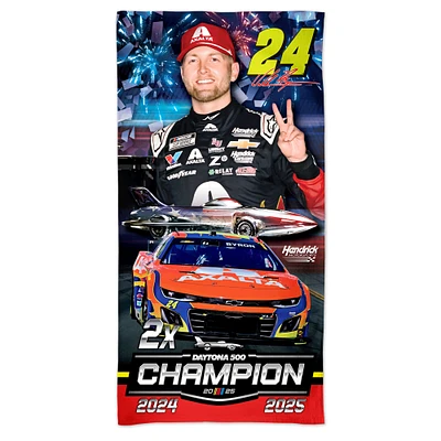 WinCraft William Byron 2025 Daytona 500 Champion 30" x 60" Spectra Beach Towel