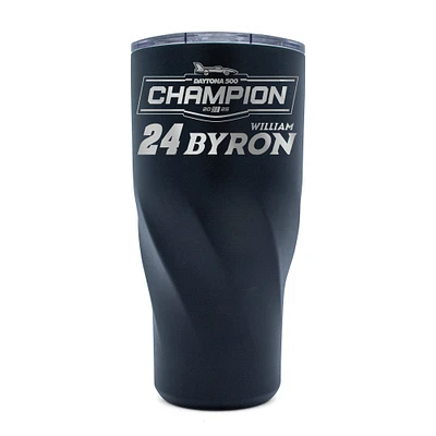 Verre à vin Morgan en acier inoxydable de 30 oz, champion du Daytona 500 2025 de WinCraft William Byron