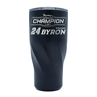 Verre à vin Morgan en acier inoxydable de 30 oz, champion du Daytona 500 2025 de WinCraft William Byron