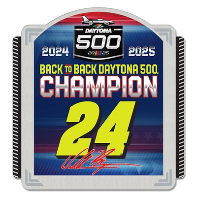 WinCraft William Byron 2025 Daytona 500 Champion Collector Pin