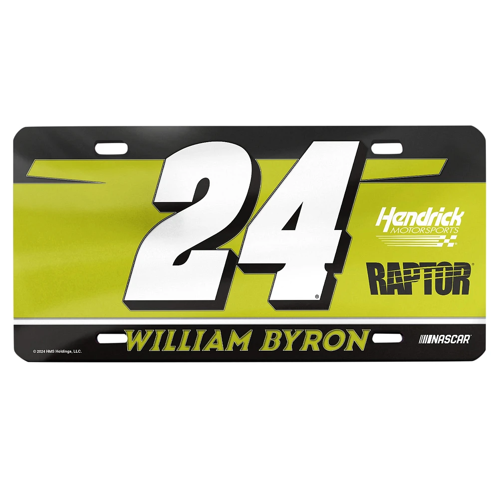 WinCraft William Byron Acrylic License Plate