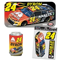 WinCraft William Byron Three-Piece Can Cooler, License Plate, & Three-Pack Fan Decal Set