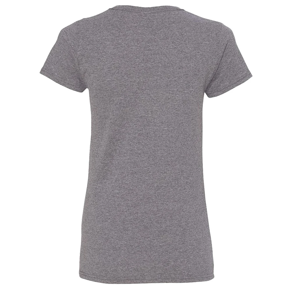 T-shirt à damier pour femme William Byron Champion du Daytona 500 2025 gris chiné