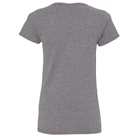 T-shirt à damier pour femme William Byron Champion du Daytona 500 2025 gris chiné
