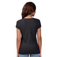 Women's G-III 4Her by Carl Banks  Black William Byron 2025 Daytona 500 Champion Endzone Scoop Neck T-Shirt