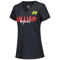 T-shirt à col en V noir William Byron Snap G-III 4Her by Carl Banks pour femme