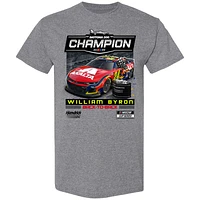 Youth Checkered Flag Sports Heather Gray William Byron 2025 Daytona 500 Champion T-Shirt