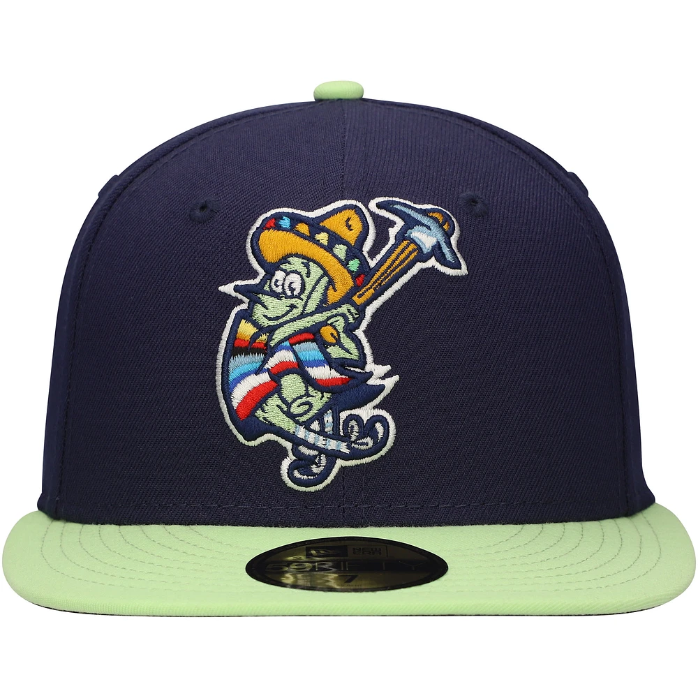 Men's New Era Navy Rocas Azules de Wilmington Copa la Diversión 59FIFTY Fitted Hat