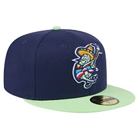 Men's New Era Navy Wilmington Blue Rocks Copa de la Diversión 59FIFTY Fitted Hat