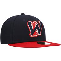 Men's New Era Wilmington Blue Rocks Navy Authentic Collection Team Alternate 59FIFTY Fitted Hat