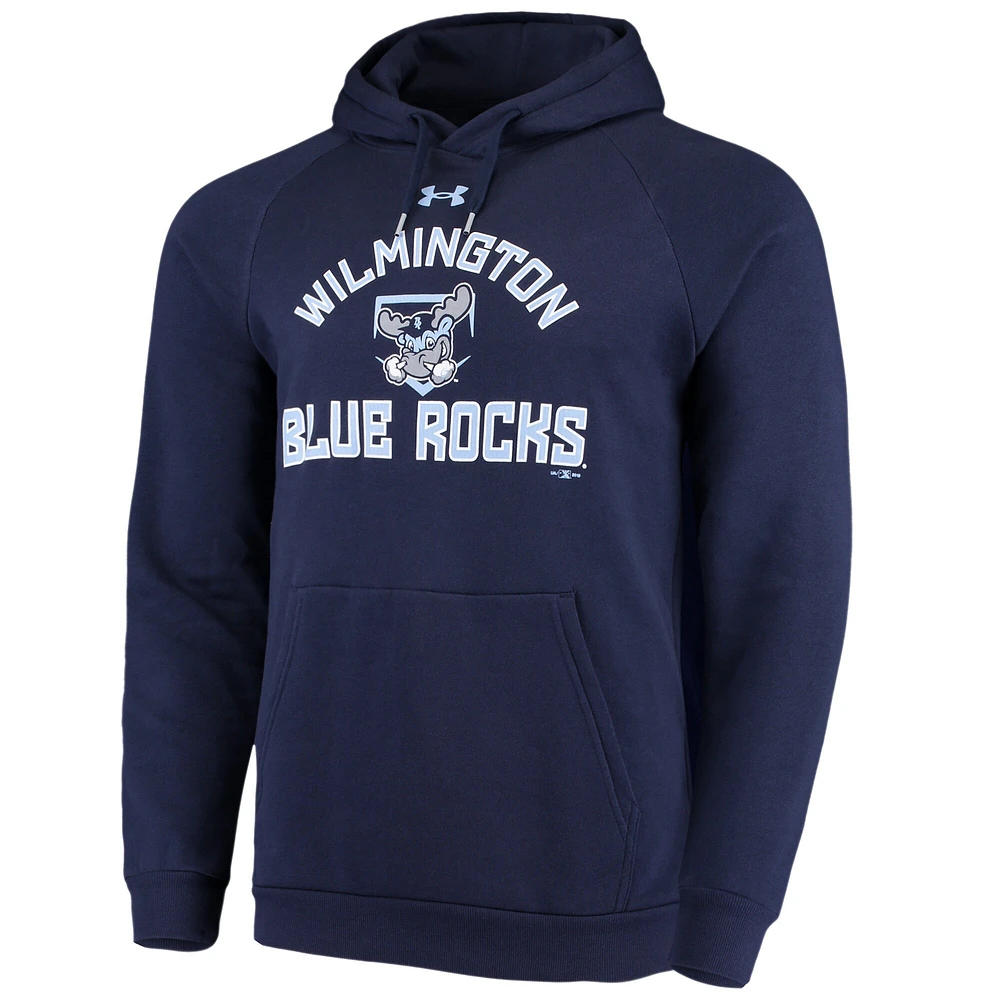 Under Armour Bleu marine Wilmington Blue Rocks Pull à capuche en molleton raglan pour homme