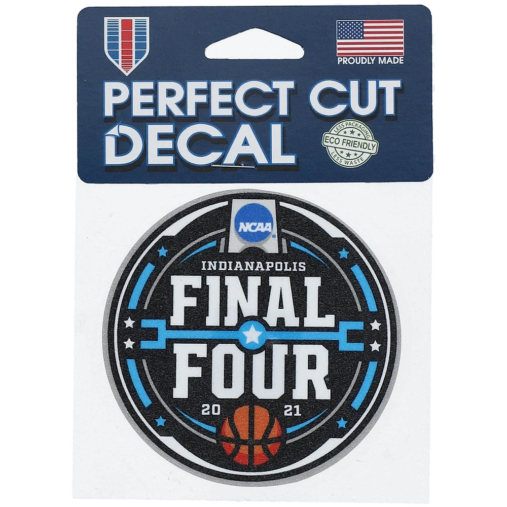 WinCraft 2021 NCAA Men's Basketball Tournament March Madness 4'' x 4'' Perfect Cut Decal