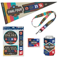 Pack de fans pour quatre équipes du tournoi de basketball masculin de la NCAA 2025 de WinCraft, Final Four de March Madness