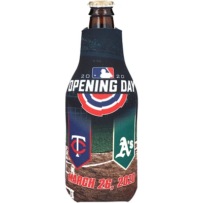 WinCraft Minnesota Twins vs. Athletics 12oz. 2020 Opening Day Bottle Cooler