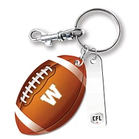  Winnipeg Blue Bombers Personalized Leather Football Keychain