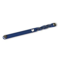 Winnipeg Blue Bombers Personalized Leather Single Braid Bracelet