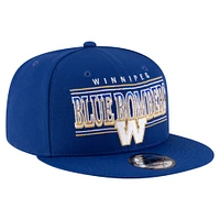 Casquette Snapback 9FIFTY Sideline des Blue Bombers de Winnipeg de New Era pour homme