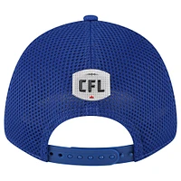 Casquette ajustable 9FORTY Sideline des Bombers bleu Winnipeg New Era pour homme