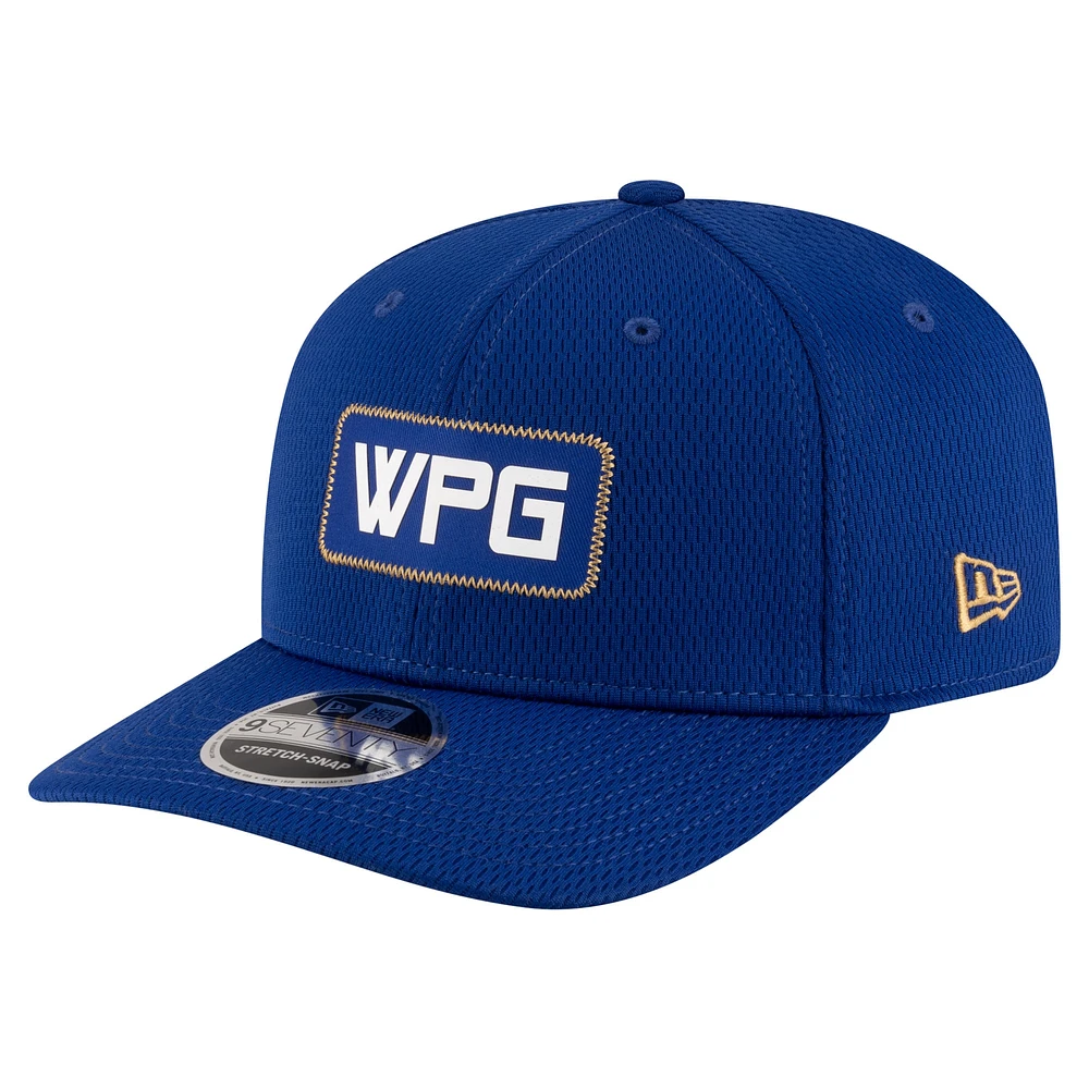 Men's New Era Blue Winnipeg Blue Bombers Sideline 9SEVENTY Stretch-Snap Hat