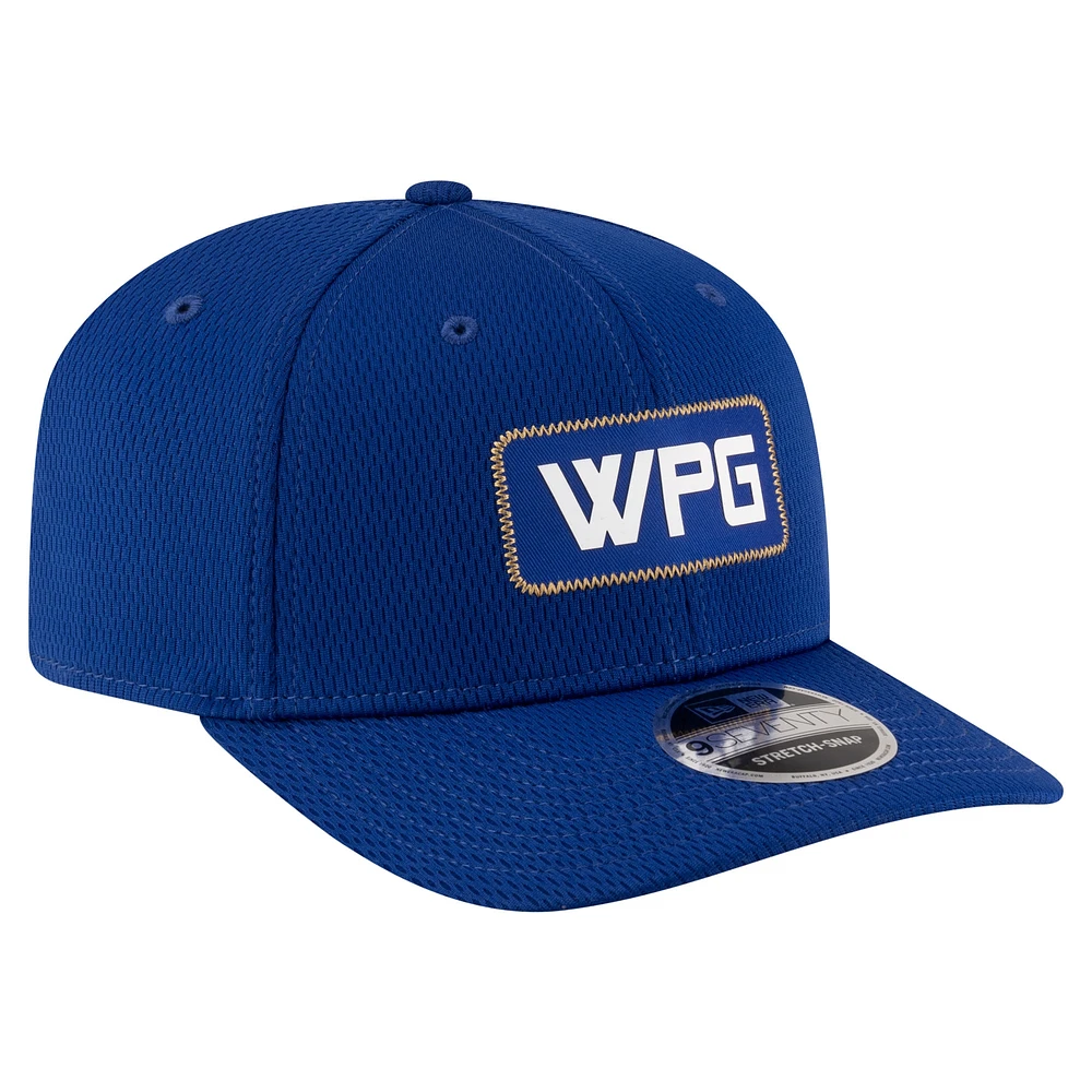 Men's New Era Blue Winnipeg Blue Bombers Sideline 9SEVENTY Stretch-Snap Hat