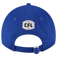 Casquette ajustable Sideline 9TWENTY des Bombers bleus de Winnipeg New Era pour homme