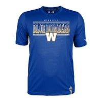 Men's New Era Blue Winnipeg Bombers Sideline Performance T-Shirt