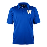 Polo Performance pour homme Winnipeg Blue Bombers Sideline Roster New Era bleu