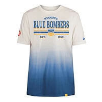 Men's New Era Royal/Cream Winnipeg Blue Bombers Turf Traditions T-Shirt