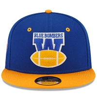 Men's New Era Royal Winnipeg Blue Bombers Turf Traditions 9FIFTY Snapback Hat